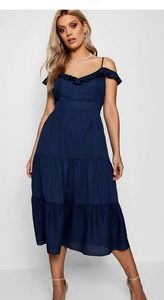 Blue ruffle dress